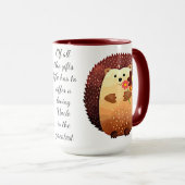Love Onkel Inspirational Quote Igel Tasse (VorderseiteRechts)