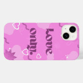 'Love Only' Y2K-Ästhetik-iPhone-14-Hülle Case-Mate iPhone Hülle (Rückseite (Horizontal))