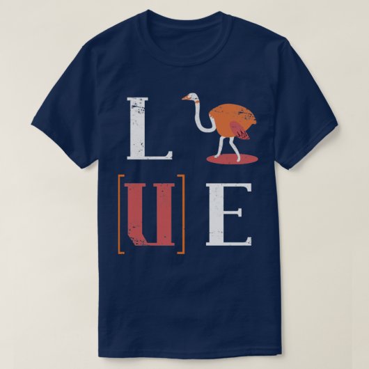 Love Ostrich T-Shirt (Design vorne)