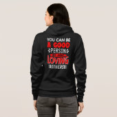 Love Others Be A Good Person Quote-85635 Hoodie (Schwarz voll)