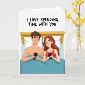Love Our Time Together Phone Card Karte (Gelbe Blume)