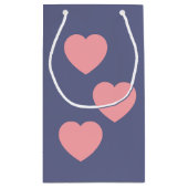 Love Owls Valentines Kleine Geschenktüte (Rückseite)