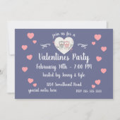 Love Owls Valentinstag Einladung (Vorderseite)