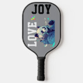 LOVE × PANDA - Custom Pickleball Schläger (Rückseite)