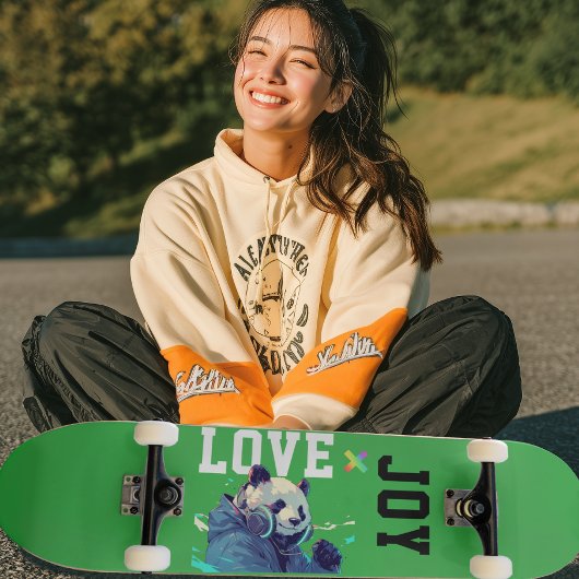 LOVE × PANDA - Custom Skateboard