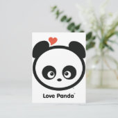Love Panda® Post Card Postkarte (Stehend Vorderseite)