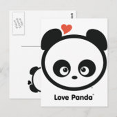 Love Panda® Post Card Postkarte (Vorne/Hinten)