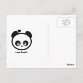 Love Panda® Post Card Postkarte (Rückseite)