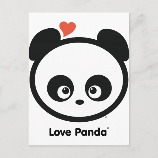 Love Panda® Post Card Postkarte (Vorderseite)