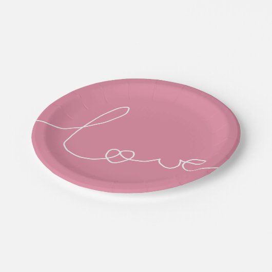 LOVE PAPPTELLER (Schrägansicht)