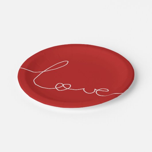 LOVE PAPPTELLER (Schrägansicht)