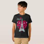 Love Paris Heart Eiffel Tower Souvenir France Fren T-Shirt (Vorne ganz)