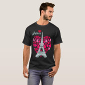Love Paris Heart Eiffel Tower Souvenir France Fren T-Shirt (Vorne ganz)