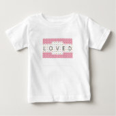 Love Pastel Hearts & Polka Dots Niedlicher T - Shi Baby T-shirt (Vorderseite)