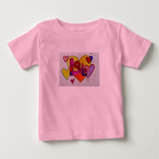 Love Patchwork Herz Glitter Word Art Shirts (Vorderseite)