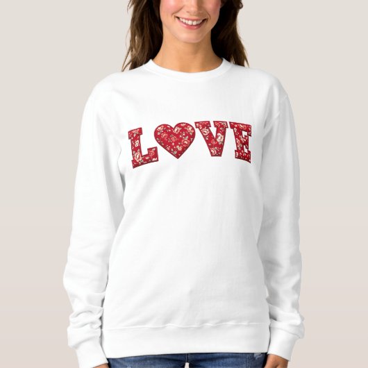 LOVE Patchwork Sweatshirt (Vorderseite)