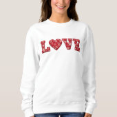 LOVE Patchwork-Sweatshirt Sweatshirt (Vorderseite)