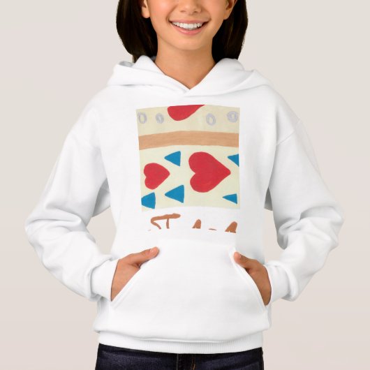 Love Path Mädchen Fleece Pullover Kapuzenpullover (Vorderseite)
