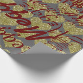 love pattern of names personalized geschenkpapier (Ecke)