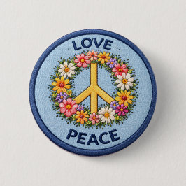 Love Peace Button