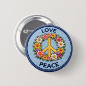 Love Peace Button (Vorne & Hinten)