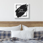Love & Peace Canvas wall Art Leinwanddruck (Insitu (Schlafzimmer))