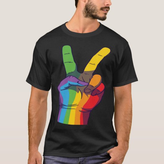 Love Peace Hands T-Shirt (Vorderseite)