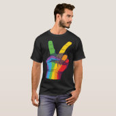 Love Peace Hands T-Shirt (Vorne ganz)
