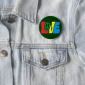 Love Peace Hippie Button (Beispiel)