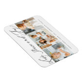 Love Peace & Joy Modern Chic Foto Holiday Magnet (Rechte Seite)