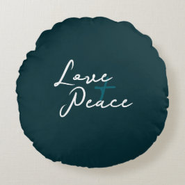Love & Peace Rundes Kissen