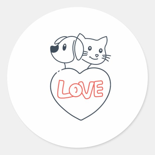 love pets stickers (Vorderseite)