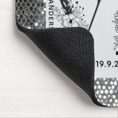 Love photo simple modern personalised gift silver mousepad (Ecke)