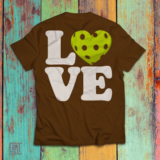 Love Pickleball Heart T-Shirt