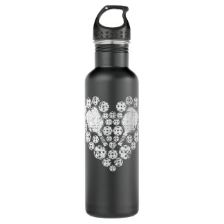 Love Pickleball Heart Valentine's Day Gift for Her Edelstahlflasche