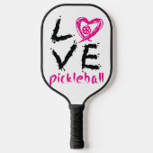 "Love Pickleball" Reverse Design Pickleball Paddle (Vorderseite)