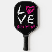 "Love Pickleball" Reverse Design Pickleball Paddle (Rückseite)