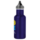 LOVE pickleball water bottle with custom name Edelstahlflasche (Rechts)