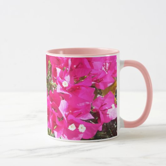 Love Pink Bougainvillea Print Coffee Tasse (Rechts)
