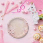 Love Pink Poinsettia Pappteller (Party)