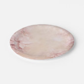 Love Pink Poinsettia Pappteller (Schrägansicht)