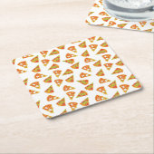 Love Pizza   Rechteckiger Pappuntersetzer (angewinkelt)