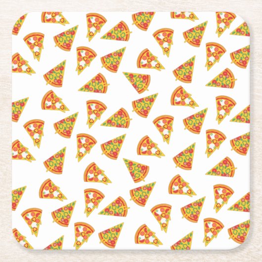 Love Pizza   Rechteckiger Pappuntersetzer (Vorderseite)