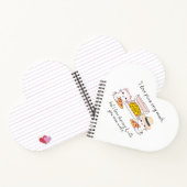 LOVE PIZZA SEHR VIEL, KATZE NOTIZBLOCK (Innenseite)