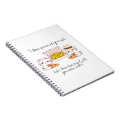 LOVE PIZZA SEHR VIEL, KATZE NOTIZBLOCK (Rechte Seite)