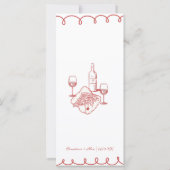 Love & Pizza | Whimsical Menu (Rückseite)