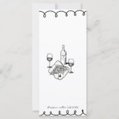 Love & Pizza | Whimsical  Menu (Rückseite)