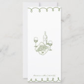 Love & Pizza | Whimsical Menu (Rückseite)