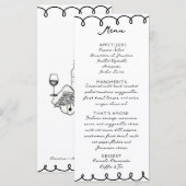 Love & Pizza | Whimsisches Menü (Vorne/Hinten)