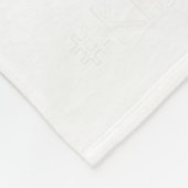 Love Plaid Red Leopard Kindergarten Teacher Valent Fleecedecke (Ecke)